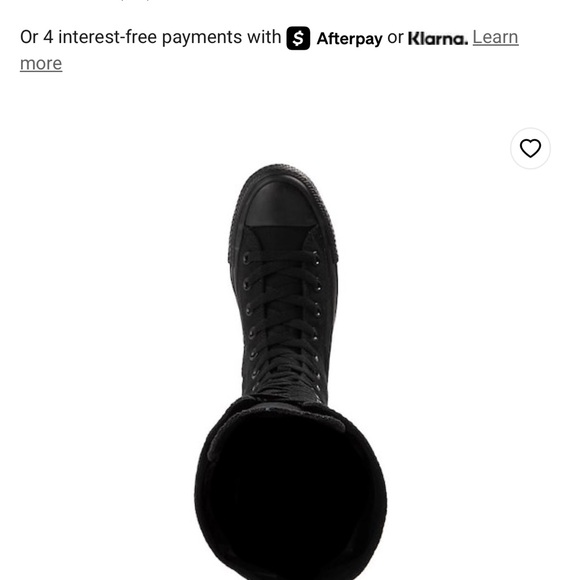 NIB Converse Chuck Taylor AllStar XX-High sneaker-black monochrome - Picture 4 of 5